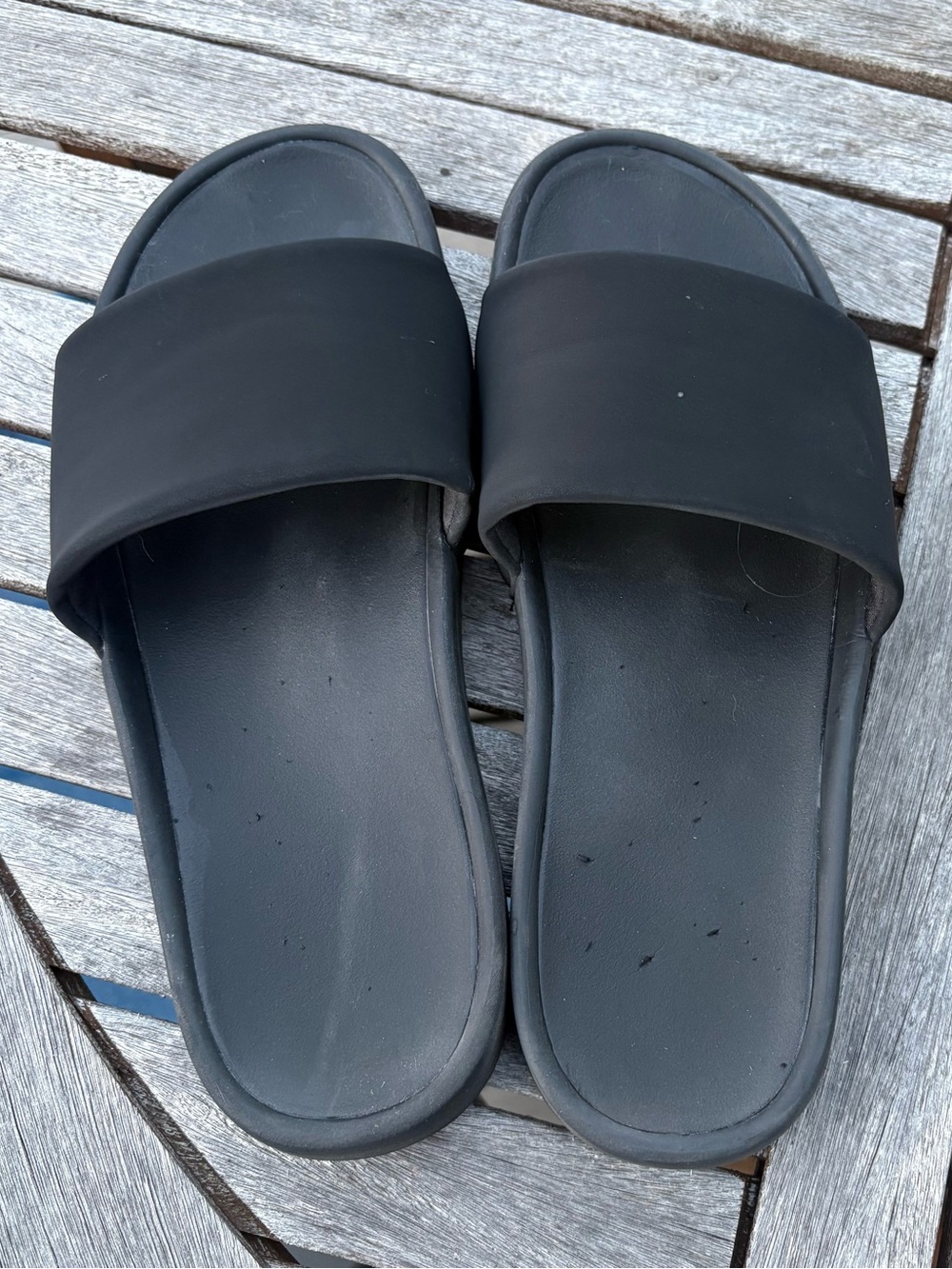 Women's Makenna Slip-on Black Slide Sandals Size 9